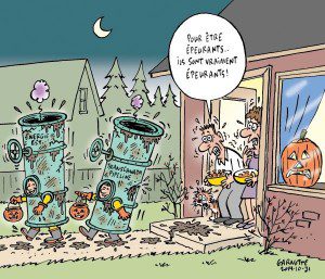 caricature garnotte halloween
