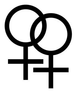deux symboles de venus entrelaces lesbianisme