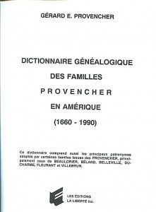 provencher dictionnaire des familles