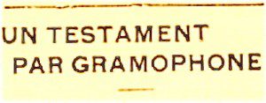 testament par gramophone