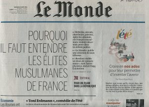 manchette Le Monde ados